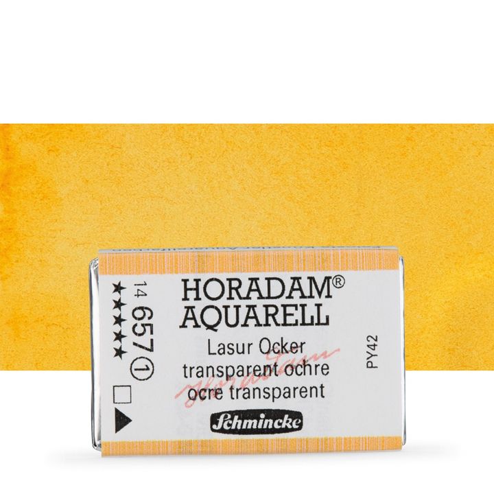 Schmincke Horadam акварелни бои в цяло контейнерче – 657 Transparent Ochre