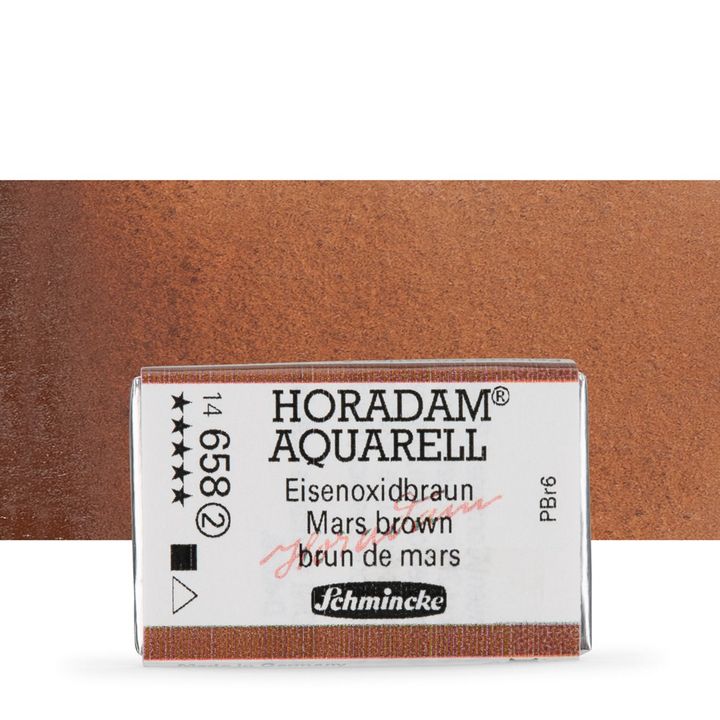 Schmincke Horadam акварелни бои в цяло контейнерче – 658 Mars Brown
