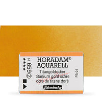 Schmincke Horadam акварелни бои в цяло контейнерче – 659 Titanium Gold Ochre