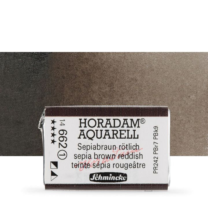 Schmincke Horadam акварелни бои в цяло контейнерче – 662 Sepia Brown Reddish