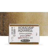 Schmincke Horadam акварелни бои в цяло контейнерче – 665 Green Umber