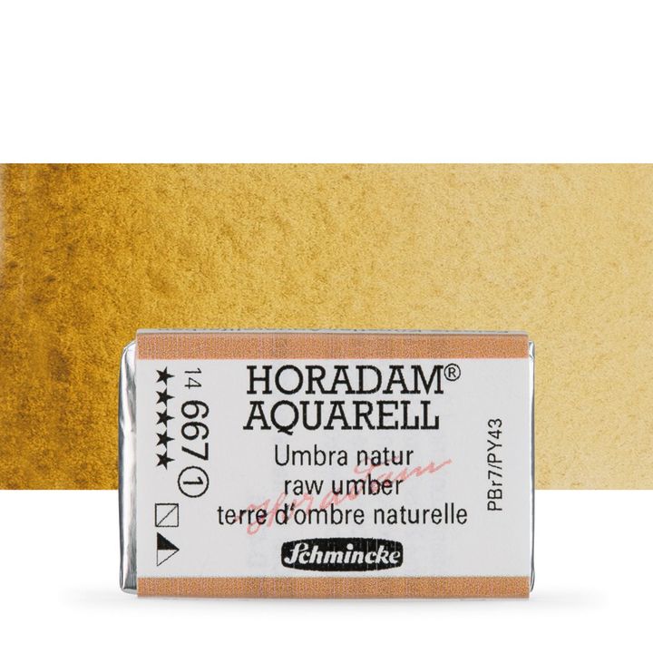 Schmincke Horadam акварелни бои в цяло контейнерче – 667 Raw Umber