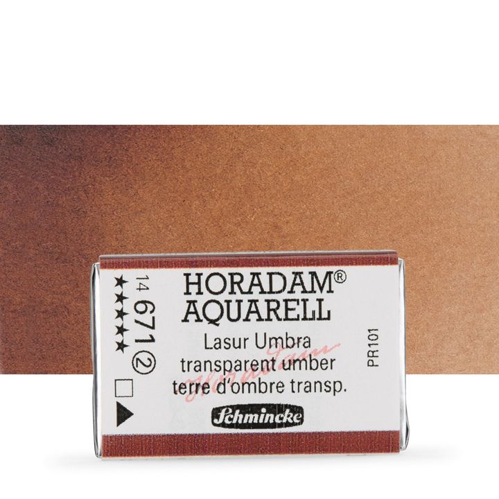 Schmincke Horadam акварелни бои в цяло контейнерче – 671 Transparent Umber
