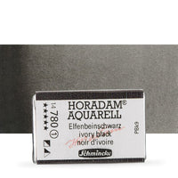 Schmincke Horadam акварелни бои в цяло контейнерче – 780 Ivory Black