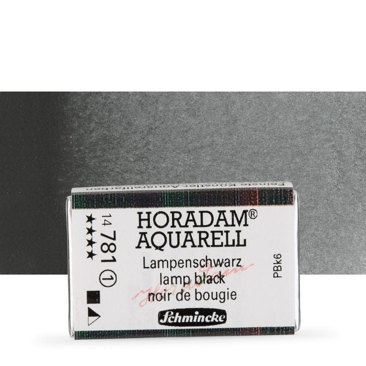Schmincke Horadam акварелни бои в цяло контейнерче – 781 Lamp Black