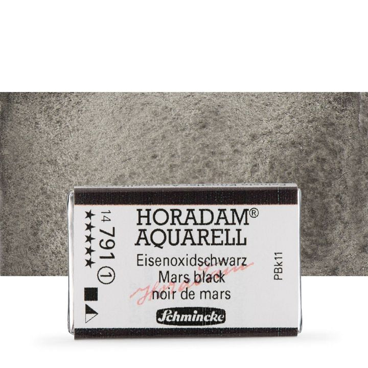 Schmincke Horadam акварелни бои в цяло контейнерче – 791 Mars Black