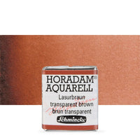 Schmincke Horadam акварелни бои в половин контейнерче – 648 Transparent Brown