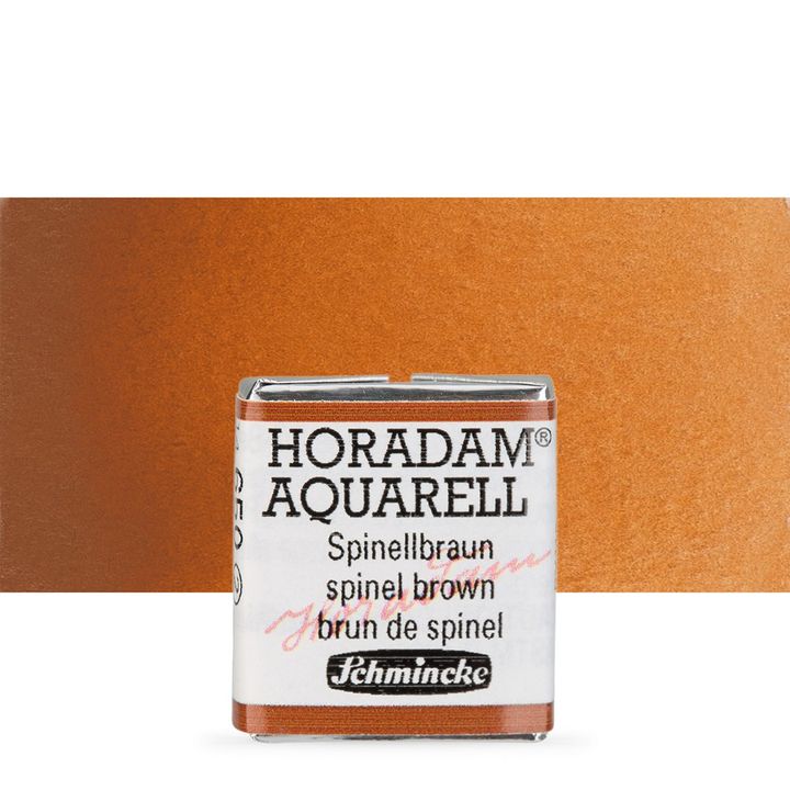 Schmincke Horadam акварелни бои в половин контейнерче – 650 Spinel Brown