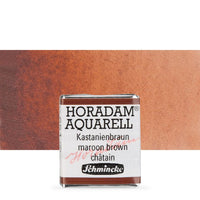 Schmincke Horadam акварелни бои в половин контейнерче – 651 Maroon Brown