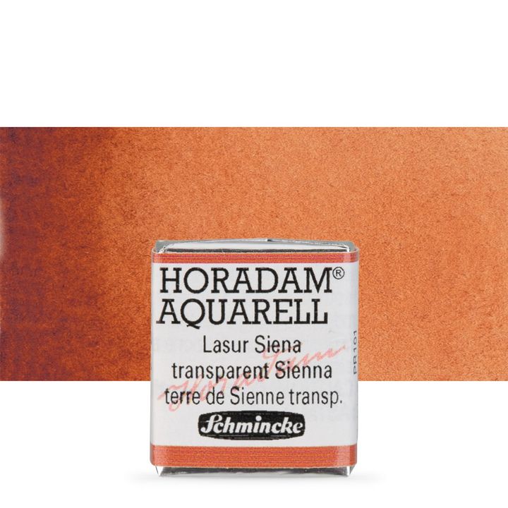 Schmincke Horadam акварелни бои в половин контейнерче – 653 Transparent Sienna