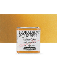 Schmincke Horadam акварелни бои в половин контейнерче – 655 Yellow Ochre