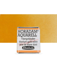 Schmincke Horadam акварелни бои в половин контейнерче – 659 Titanium Gold Ochre