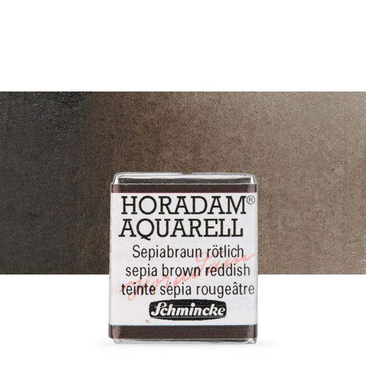 Schmincke Horadam акварелни бои в половин контейнерче – 662 Sepia Brown Reddish