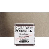 Schmincke Horadam акварелни бои в половин контейнерче – 663 Sepia Brown
