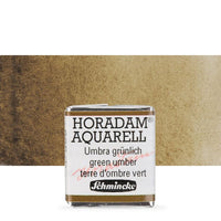 Schmincke Horadam акварелни бои в половин контейнерче – 665 Green Umber