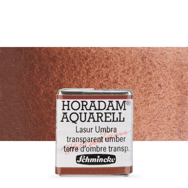 Schmincke Horadam акварелни бои в половин контейнерче – 671 Transparent Umber