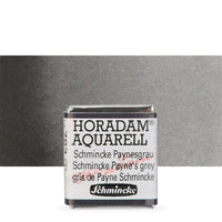 Schmincke Horadam акварелни бои в половин контейнерче – 783 Schmincke Payne'S Grey