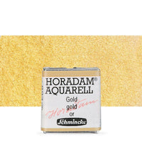 Schmincke Horadam акварелни бои в половин контейнерче – 893 Gold