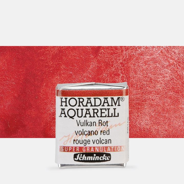 Schmincke Horadam акварелни бои в половин контейнерче – 913 Volcano Red
