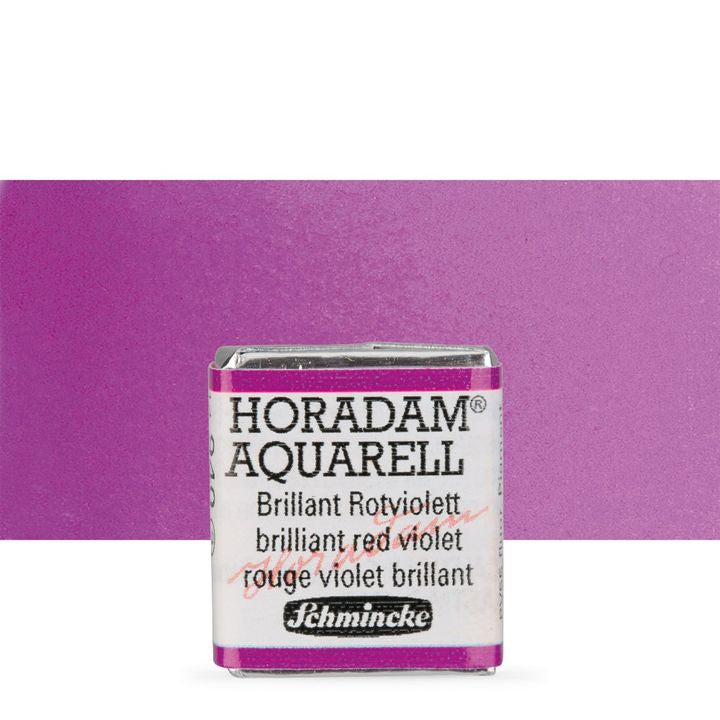 Schmincke Horadam акварелни бои в половин контейнерче – 940 Brilliant Red Violet