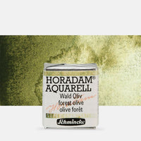 Schmincke Horadam акварелни бои в половин контейнерче – 941 Forest Olive