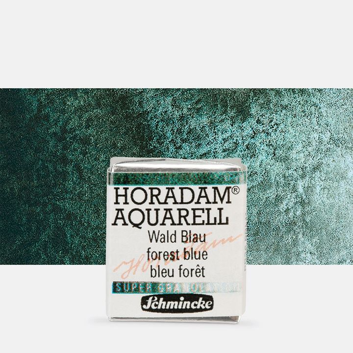 Schmincke Horadam акварелни бои в половин контейнерче – 943 Forest Blue