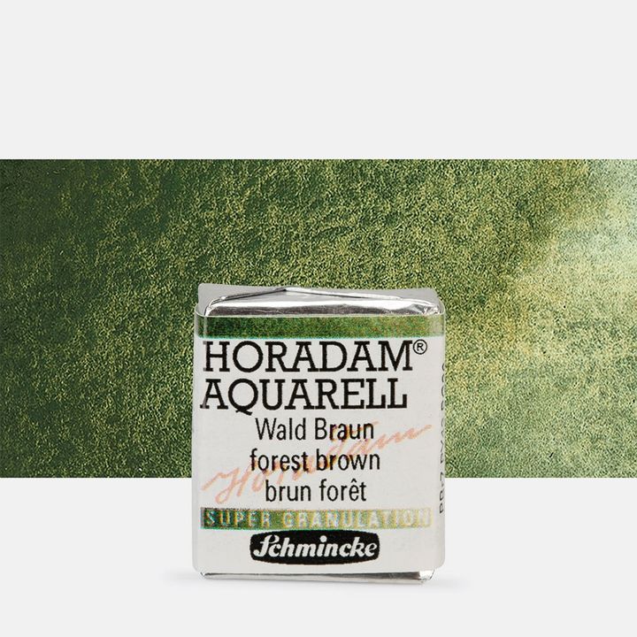 Schmincke Horadam акварелни бои в половин контейнерче – 944 Forest Brown