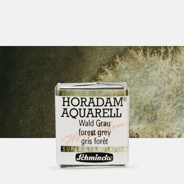 Schmincke Horadam акварелни бои в половин контейнерче – 945 Forest Grey
