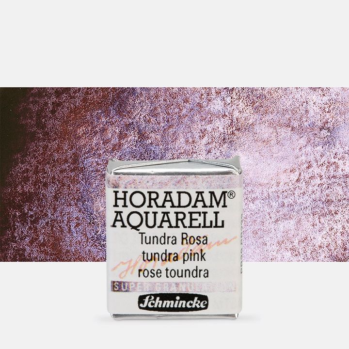 Schmincke Horadam акварелни бои в половин контейнерче – 982 Tundra Pink