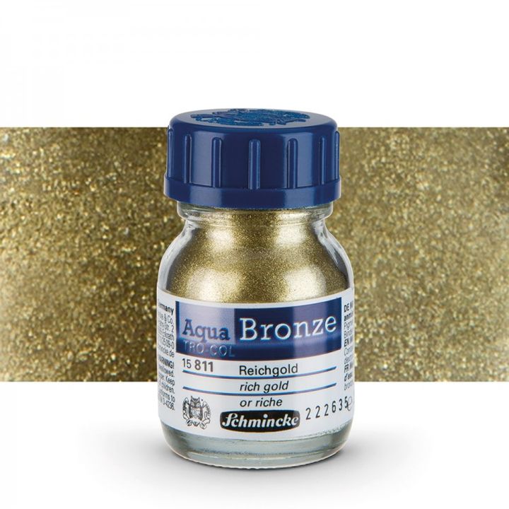 Метален прах Aqua-Bronze Schmincke 20 ml – 15 811 наситено злато