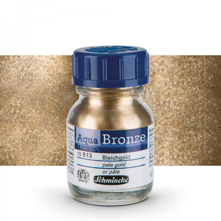 Метален прах Aqua-Bronze Schmincke 20 ml – 15 813 светло злато