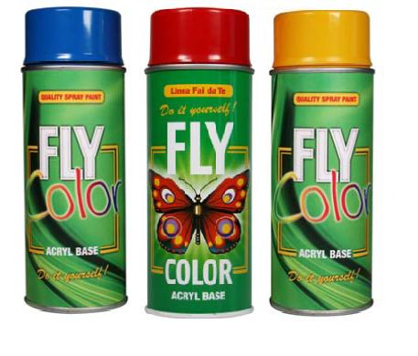 Акрилен лак в спрей FLY COLOR 400 ml — изображение 2