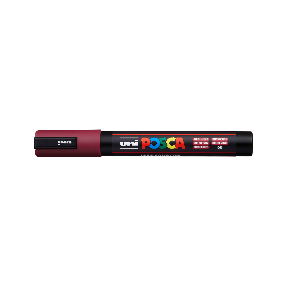 Акрилен маркер Posca PC-5M, 1,8 - 2,5 mm, бордо (60)