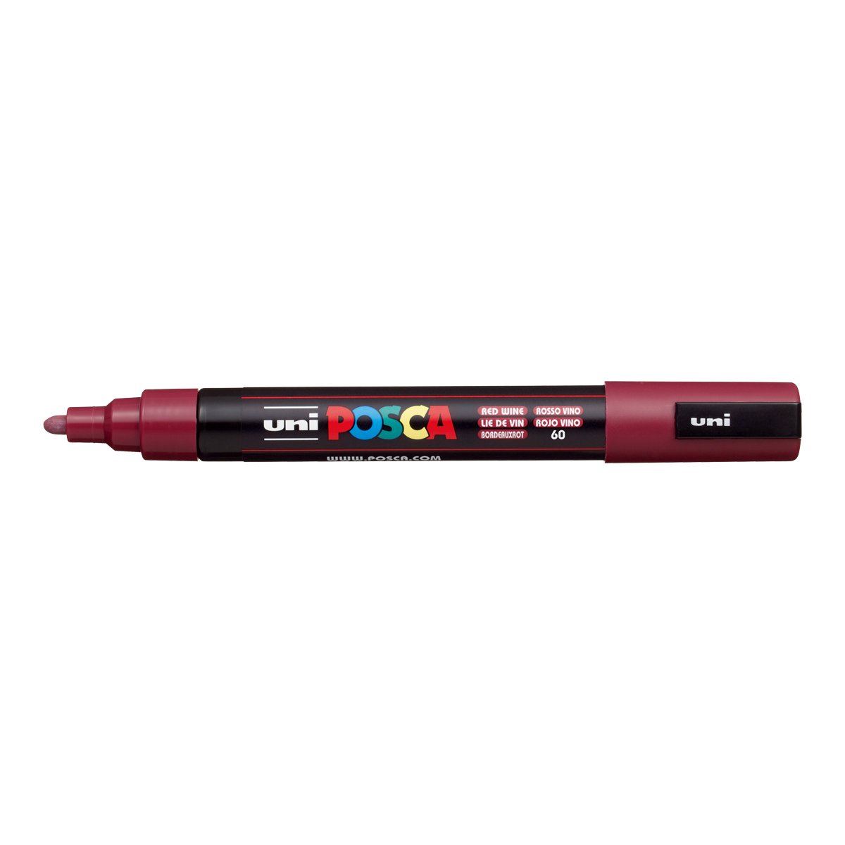 Акрилен маркер Posca PC-5M, 1,8 - 2,5 mm, бордо (60)