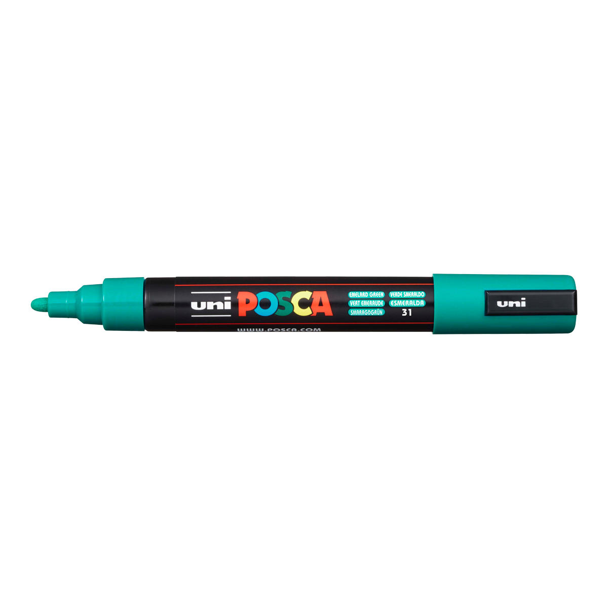 Акрилен маркер Posca PC-5M, 1,8 – 2,5 mm, изумрудено зелен (31)