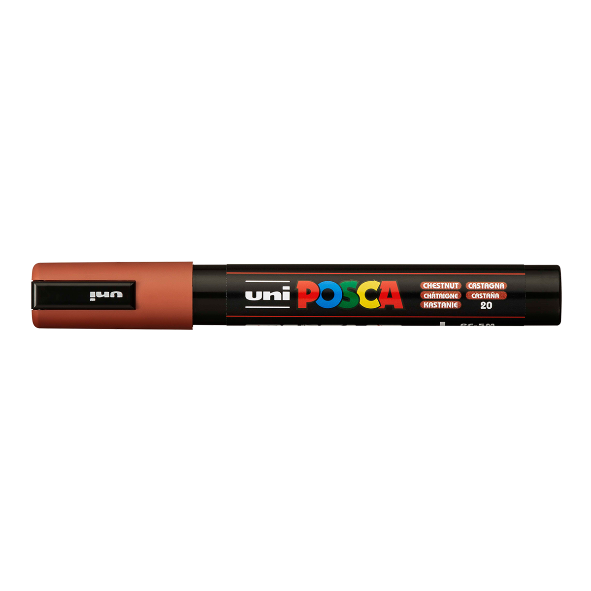 Акрилен маркер Posca PC-5M, 1,8 – 2,5 mm, кестеняв (20)