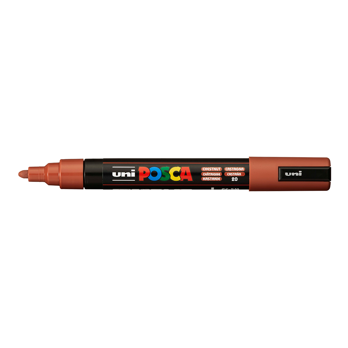 Акрилен маркер Posca PC-5M, 1,8 – 2,5 mm, кестеняв (20)