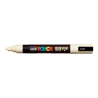 Акрилен маркер Posca PC-5M, 1,8 – 2,5 mm, крем
