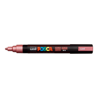 Акрилен маркер Posca PC-5M, 1,8 – 2,5 mm, металик червено (M15)