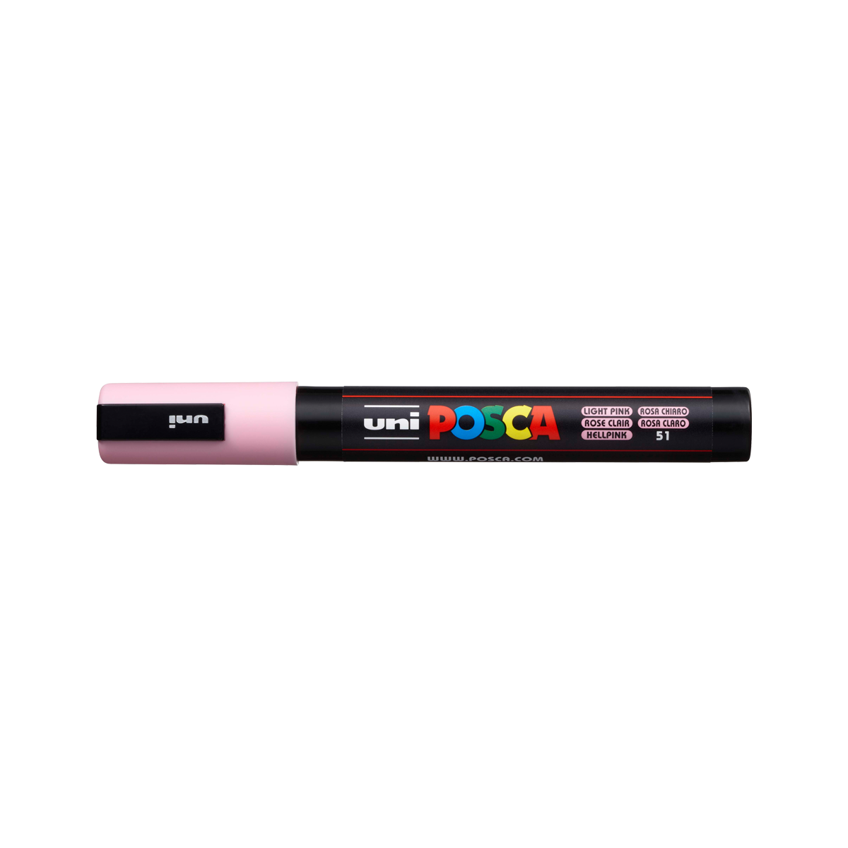 Акрилен маркер Posca PC-5M, 1,8 - 2,5 mm, светлорозов (51)