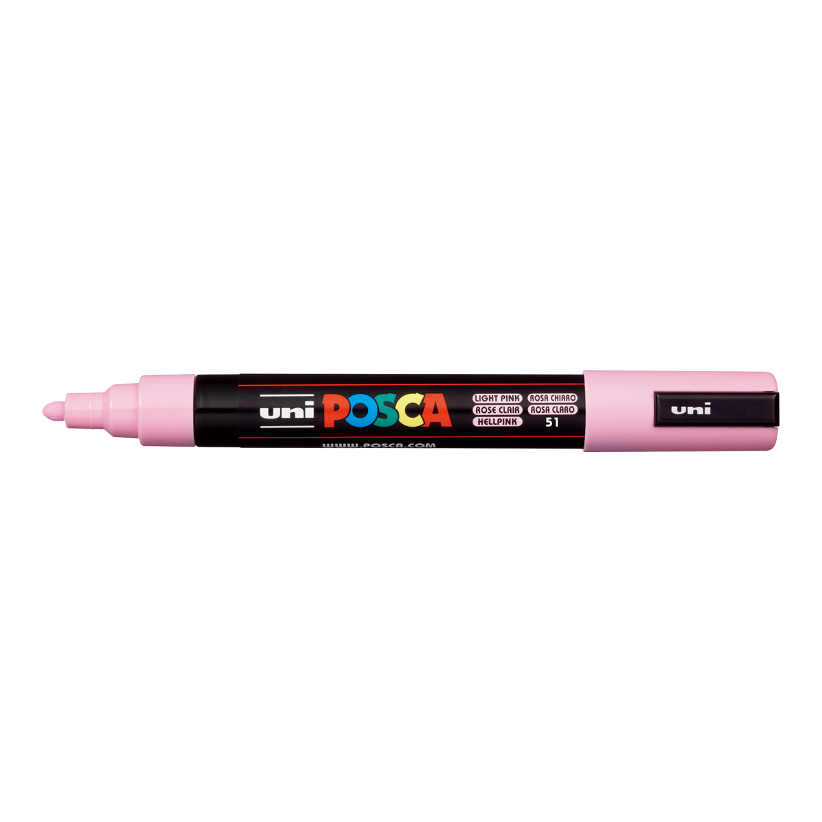 Акрилен маркер Posca PC-5M, 1,8 - 2,5 mm, светлорозов (51)