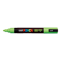 Акрилен маркер Posca PC-5M, 1,8 – 2,5 mm, зелена ябълка (72)