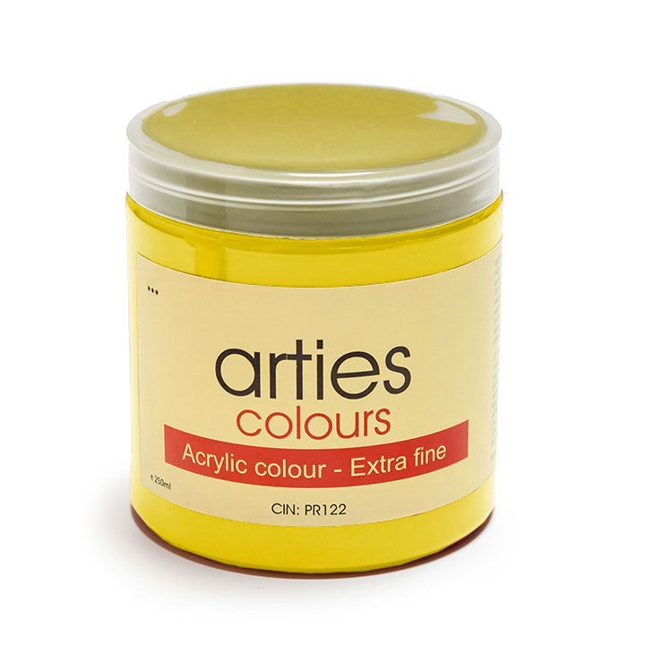 Акрилна  боя Arties Colours 250 ml - Неаполитанско жълто светло (имитация)