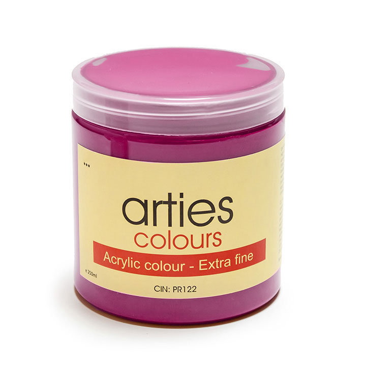 Акрилна  боя Arties Colours 250 ml - Кардиналско червено