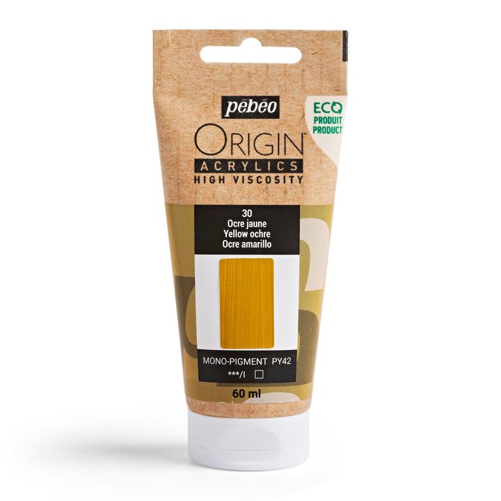 Акрилна боя Pebeo ORIGIN 60 ml - жълта охра