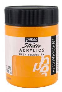 Акрилна боя Pebeo Studio 500 ml – Флуоресцентен оранж