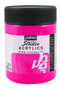 Акрилна боя Pebeo Studio 500 ml – Флуоресцентно розово