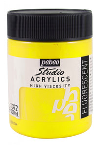 Акрилна боя Pebeo Studio 500 ml – Флуоресцентно жълто