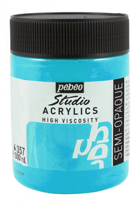 Акрилна боя Pebeo Studio 500 ml – Иридесцентно синьо-зелено