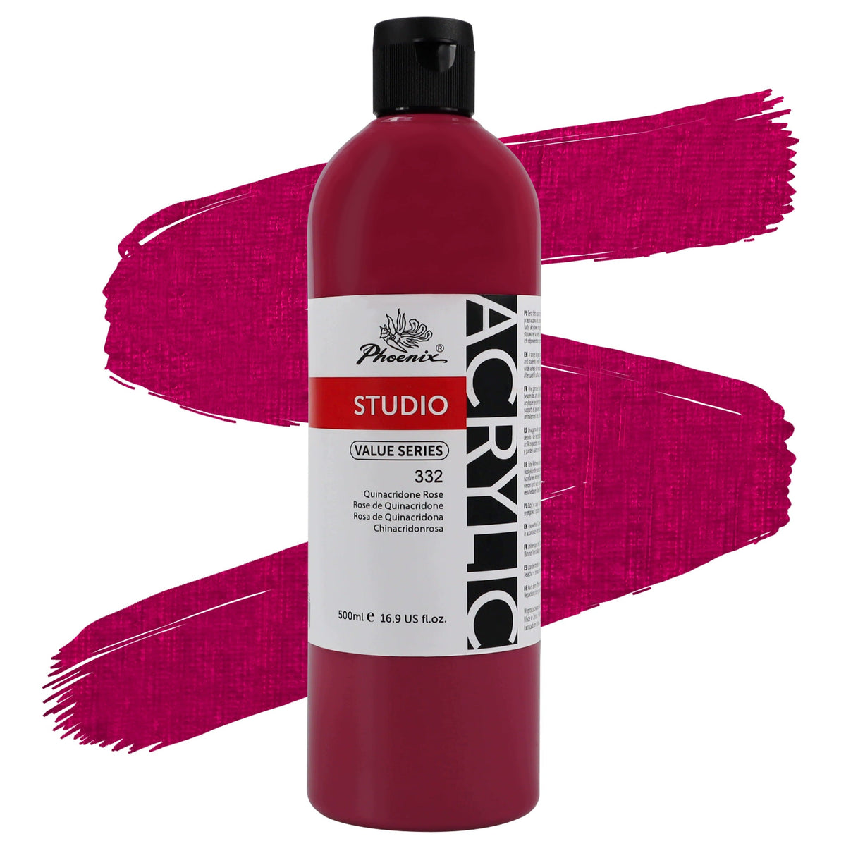 Акрилна боя Phoenix 332 Quinacridone Rose 500 ml